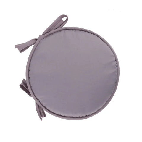 30/38cm Solid Color Round Garden Chair Pads Removable Tie-on Seat Cushion for Outdoor Bistro Stool Patio Home Dining