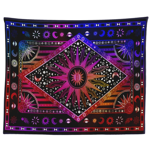 Indian Tarot Divination Mandala Tapestry Hippie Tapestry Bedroom Living Room Backdrop Decor Bohemian Home Decor Aesthetic Tapiz