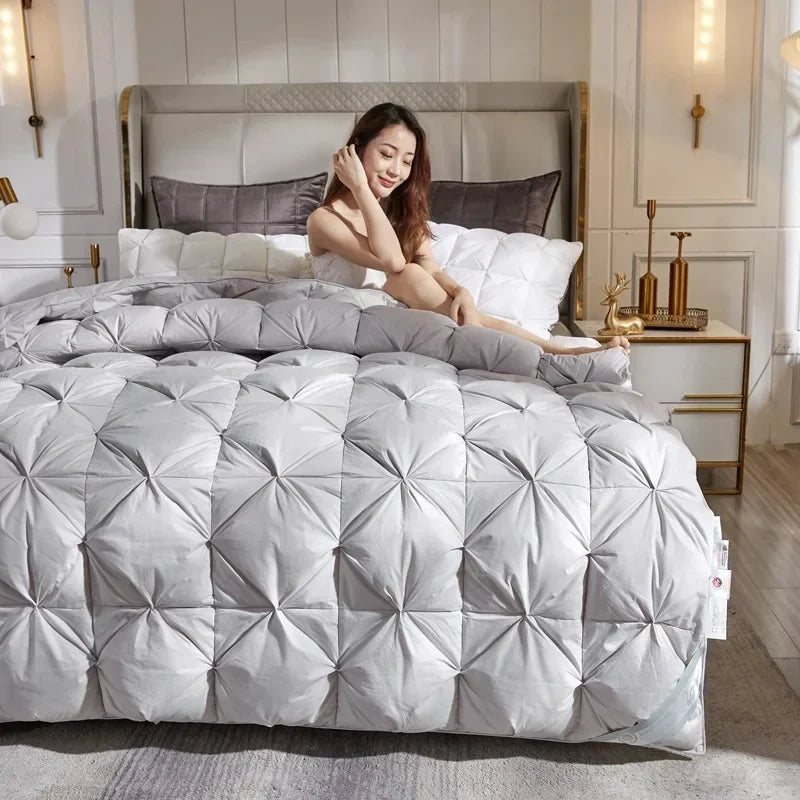 Down duvet 95 white goose down five-star hotel warm double single duvet core goose down duvet