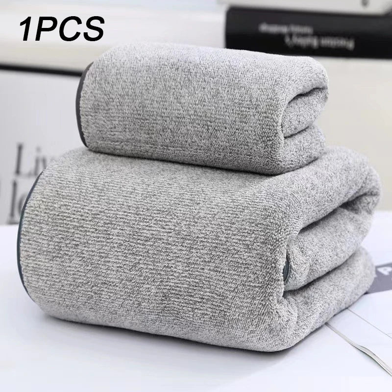 Thickening High quality bamboo charcoal coral velvet fiber bath towel Super Absorbent And Quick Drying Bath Towel Bathroom Use