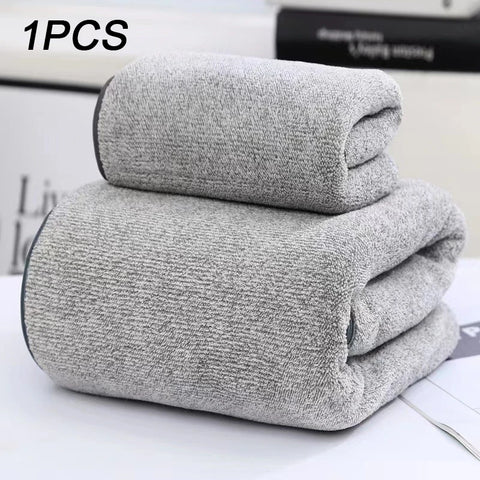 Thickening High quality bamboo charcoal coral velvet fiber bath towel Super Absorbent And Quick Drying Bath Towel Bathroom Use
