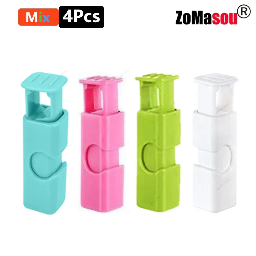60-1Pcs Food Sealing Clips Bread Storage Bag Clips For Snack Wrap Bags Spring Clamp Reusable Kitchen Organization Sealing Clamp