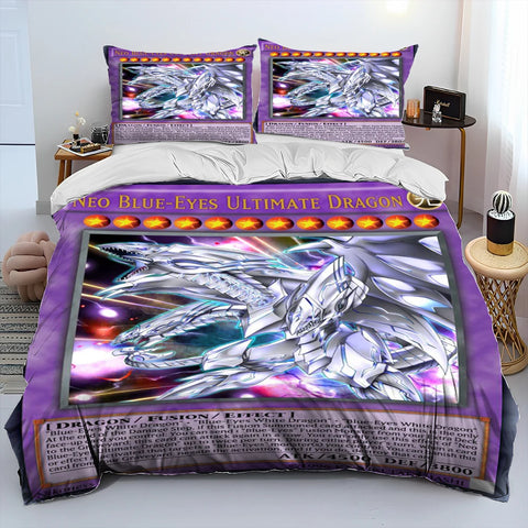 3D Yu-Gi-Oh MONSTER CARD Anime  Comforter Bedding Set,Duvet Cover Bed Set Quilt Cover Pillowcase,king Queen Size Bedding Set Kid