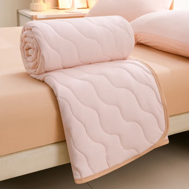 New Floral Print Spring Summer Quilt Soft Comfortable Quilted Quilts Single Double Blanket for Bed Comforter Knitted Thin Duvet