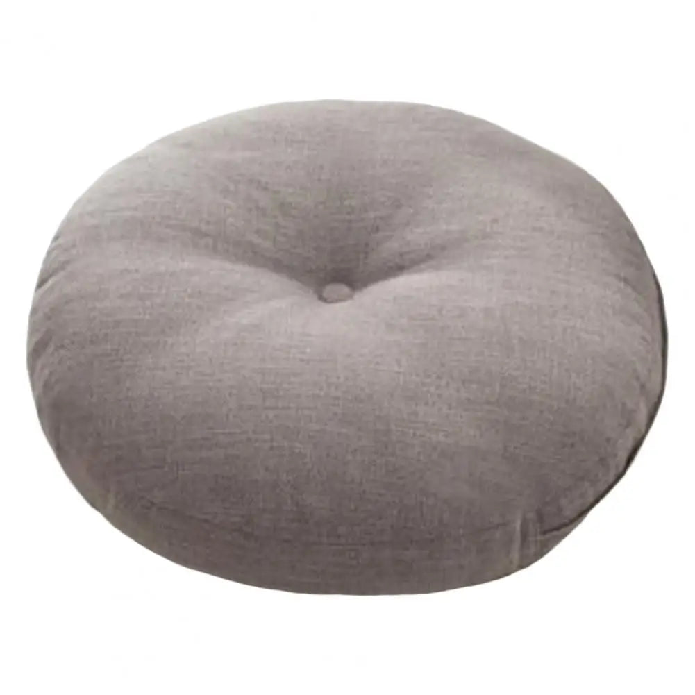 40cm Linen Seat Cushion Soft Cotton Filling Thicken Sofa Balcony Back Pillow Circular Home Office Chair Seat Buttocks Cushion