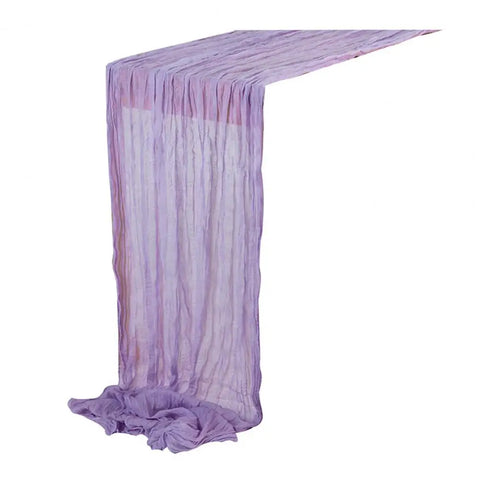 Gauze Table Runner Dinning Decoration 90*180CM Rustic Country Boho Beach Wedding Party Table Decor Christmas Table Runners