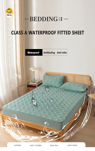 Waterproof Fitted Sheet Quilted Mattress Cover Mattress Protector for Old Child Twin Full Quuen King Size 160*200 Mattress Cover