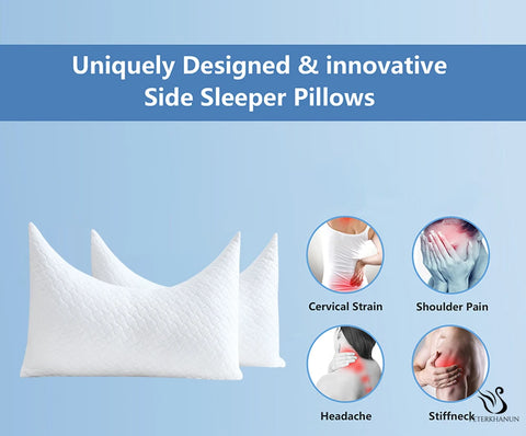 Peter Khanun Super Cooling Pillow for Summer Orthopedic Cervical Pillows U-Shaped Memory Pillow for Side Stomach Sleeper