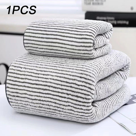 Thickening High quality bamboo charcoal coral velvet fiber bath towel Super Absorbent And Quick Drying Bath Towel Bathroom Use