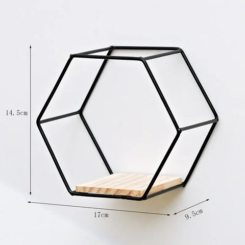 New Creative Dining Room Wall Wrought Iron Wall Hanging Wall Shelves Bedroom Living Room Wall Storage Shelves Home Decoration