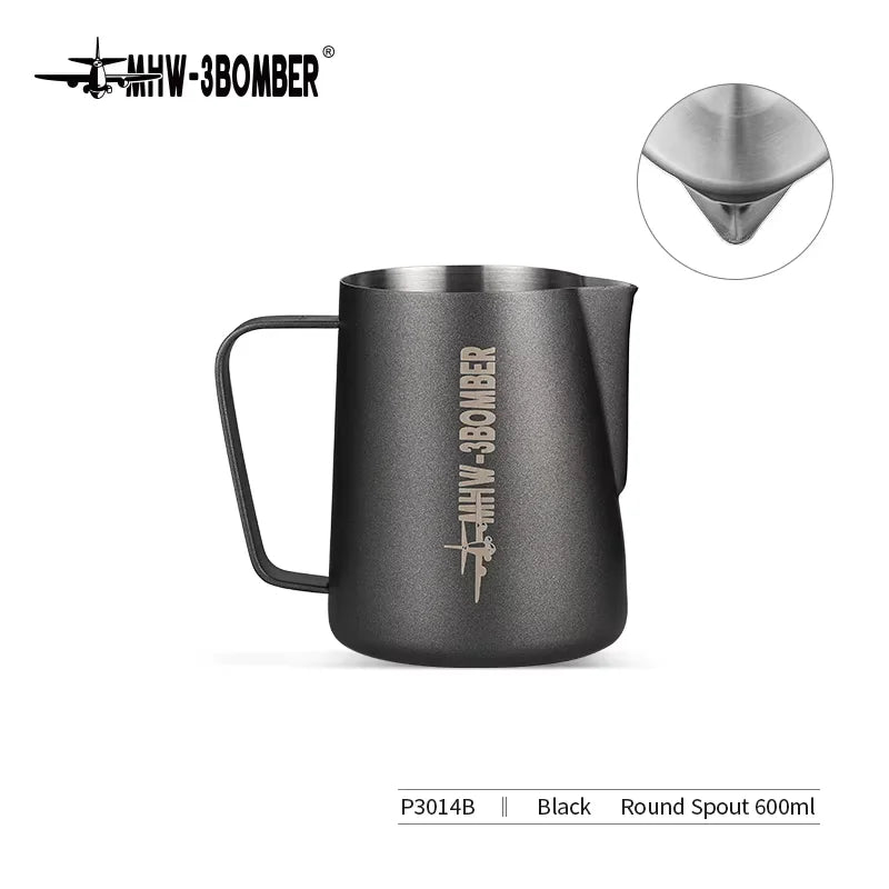 MHW-3BOMBER 3.0 Milk Frothing Pitcher 450/600ml Stainless Steel Steam Milk Pitcher Jug for Espresso Latte Art Coffee Accessories