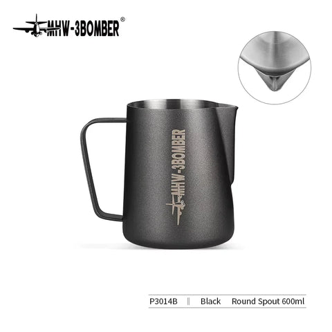 MHW-3BOMBER 3.0 Milk Frothing Pitcher 450/600ml Stainless Steel Steam Milk Pitcher Jug for Espresso Latte Art Coffee Accessories