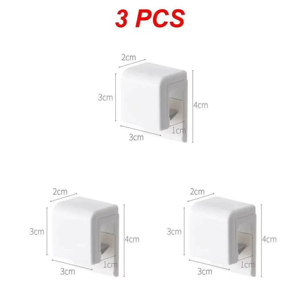 Punch-free Toothpaste Holder Wall-mounted Hook Holders Storage Rack Facial Cleanser Toothpaste Organizer Bathroom Accessories