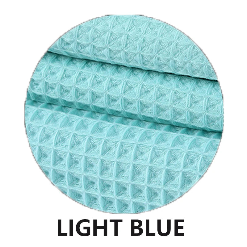 YIANSHU Waffle Towels Set Premium Cotton Bath Towel & Hand Towel Ultra Absorbent Soft Lint Free Quick Dry Lightweight Bath Sheet