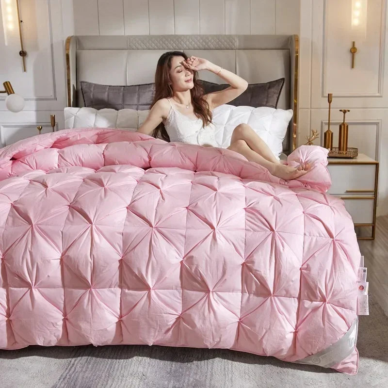 Down duvet 95 white goose down five-star hotel warm double single duvet core goose down duvet