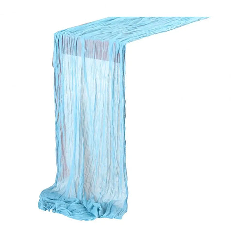 Gauze Table Runner Dinning Decoration 90*180CM Rustic Country Boho Beach Wedding Party Table Decor Christmas Table Runners
