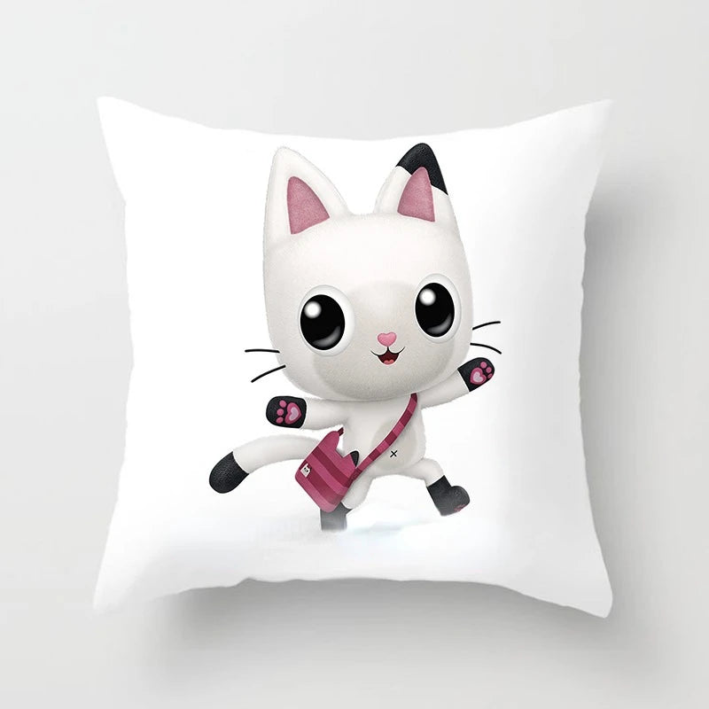 Kids Gabbys Dollhouse Gabby Cats Pillowcase 40x40cm 45x45cm  Decorative Pillows  60x60