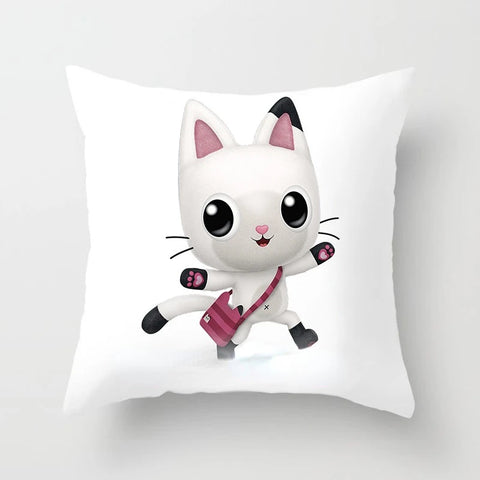 Kids Gabbys Dollhouse Gabby Cats Pillowcase 40x40cm 45x45cm  Decorative Pillows  60x60