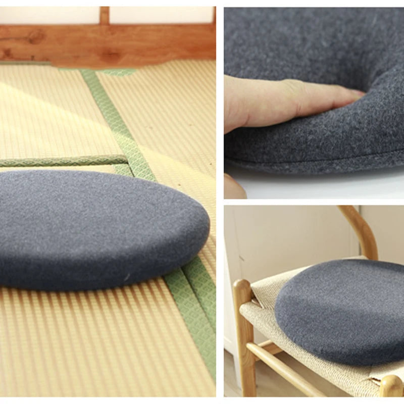 Chair Cushion Seat Cushion Memory Foam Suitable For All Seasons Round Shape Washable Comfortable To Sit On 35Cmx3.5Cm
