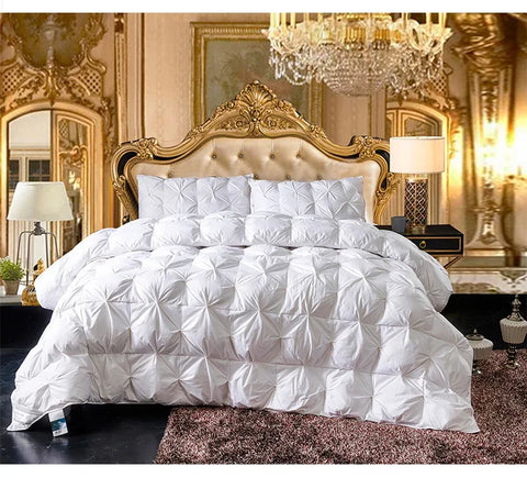 Goose Down Soft Duvet Luxury Blanket King Queen Twin Size Comforter Bedding Filler Bread Shape Super Warm Quilt