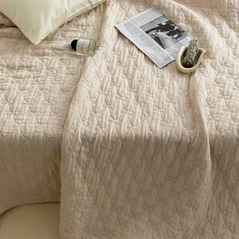 100% Cotton Duvet Quilted Quilts Single/Queen Size Comforter Summer Blanket High Quality Bedspread 여름이불(No Pillowcase)