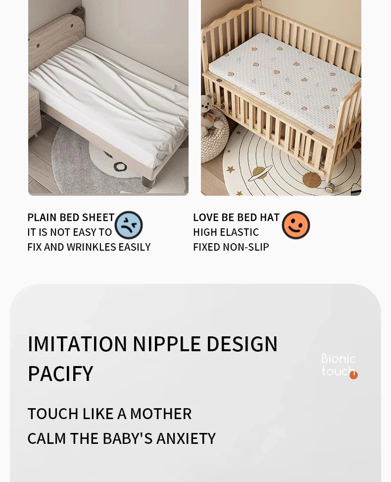 120x60cm Baby Crib Fitted Sheet For Newborn Soft Bed Cot Mattress Cover Boy Girl Toddler Bedding Allow Custom Make