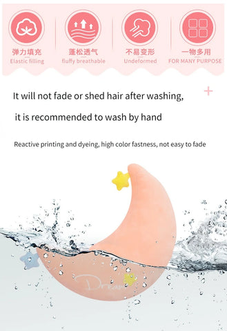 Stuffed Rainbow Cushion Girly Room Decor Moon Lightning Pillow Bay Window Lovely Weather Setting for Kids Bedroom Seat Pillow