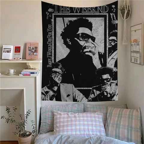 The Weeknd DIY Wall Tapestry Bohemian Wall Tapestries Mandala Home Decor