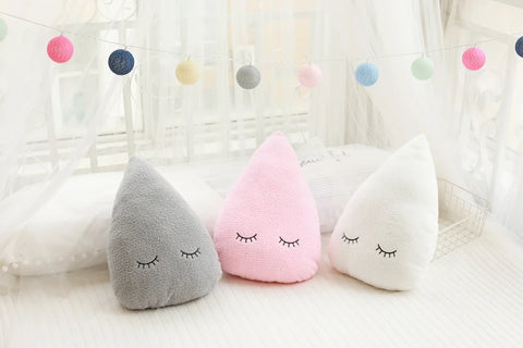 Hot Stuffed Cloud Moon Star Raindrop Plush Pillow Soft Cushion Toys For Children Baby Kids Girl Christmas Gift Room Car Decor
