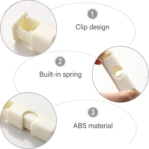 60-1Pcs Food Sealing Clips Bread Storage Bag Clips For Snack Wrap Bags Spring Clamp Reusable Kitchen Organization Sealing Clamp