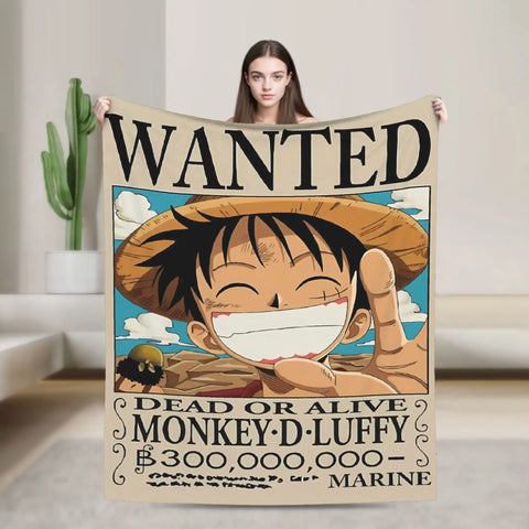 Japanese Adventure One Anime Piece-e Super Soft Blanket  Girls Boys Plush Bedding Couch Bed Flannel Bedspread Sofa Bed Cover
