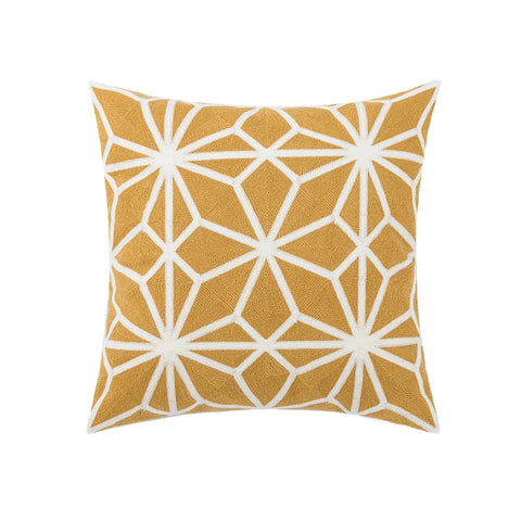 наволочки новог Cushion Cover Daisy Yellow Floral Geometric 45x45/30x50cm Blue Embroidery Soft Cozy Pillow Cover for Living Room