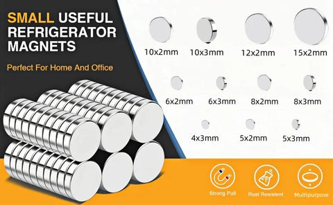 Super Powerful Magnets Strong Disc Magnets for Fridge, Building, Education,DIY, Craft, 4x3 5x2 5x3 6x3 8x2 10x2 10x3