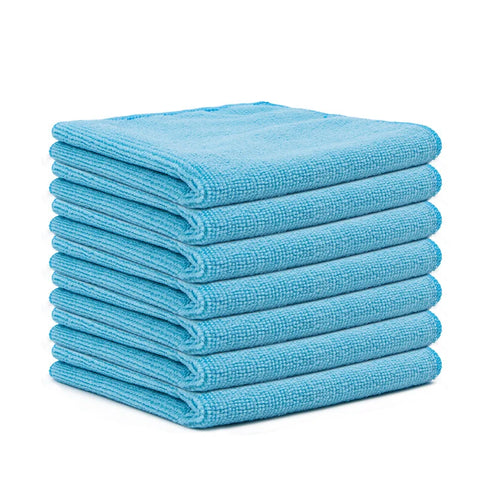 Microfiber Cleaning Cloth 12 Pack Cleaning Rags Cleaning Towels with 4 Color Assorted 11.5"X11.5"(Green/Blue/Yellow/Pink)