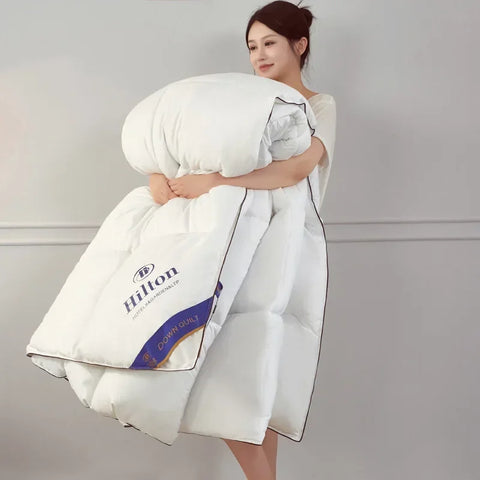 Anti-feather cloth 95 white goose down duvet silent winter quilt warm hotel gift quilt quilt core for home use
