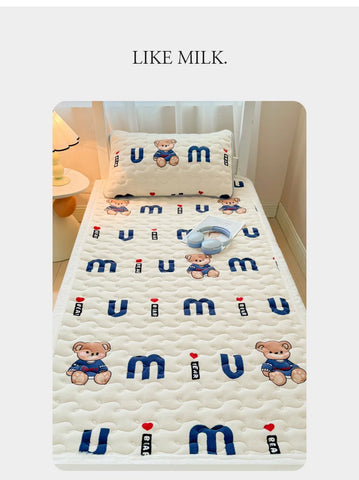 Winter Thicken Warm Mattress Toppers Fleece Bedspread Soft Folding Thin Tatami Mat Student Dormitory Bed Sheet Mattress Cover