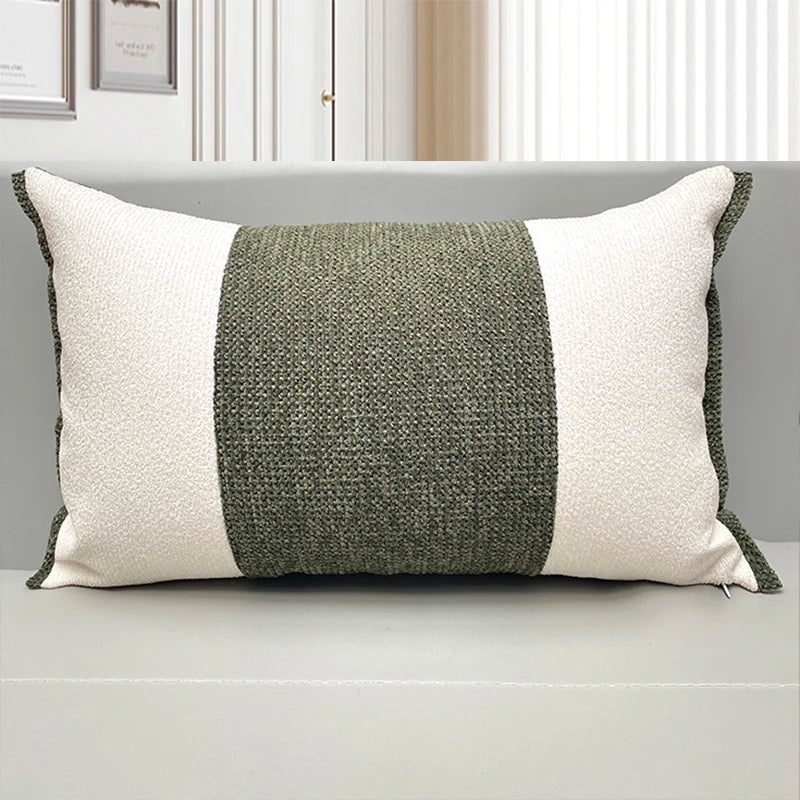 Fabric Sofa Pillows Modern mat Sample Room Hotel High-End Ele Square Waable Pure Color PP Cotton Filled