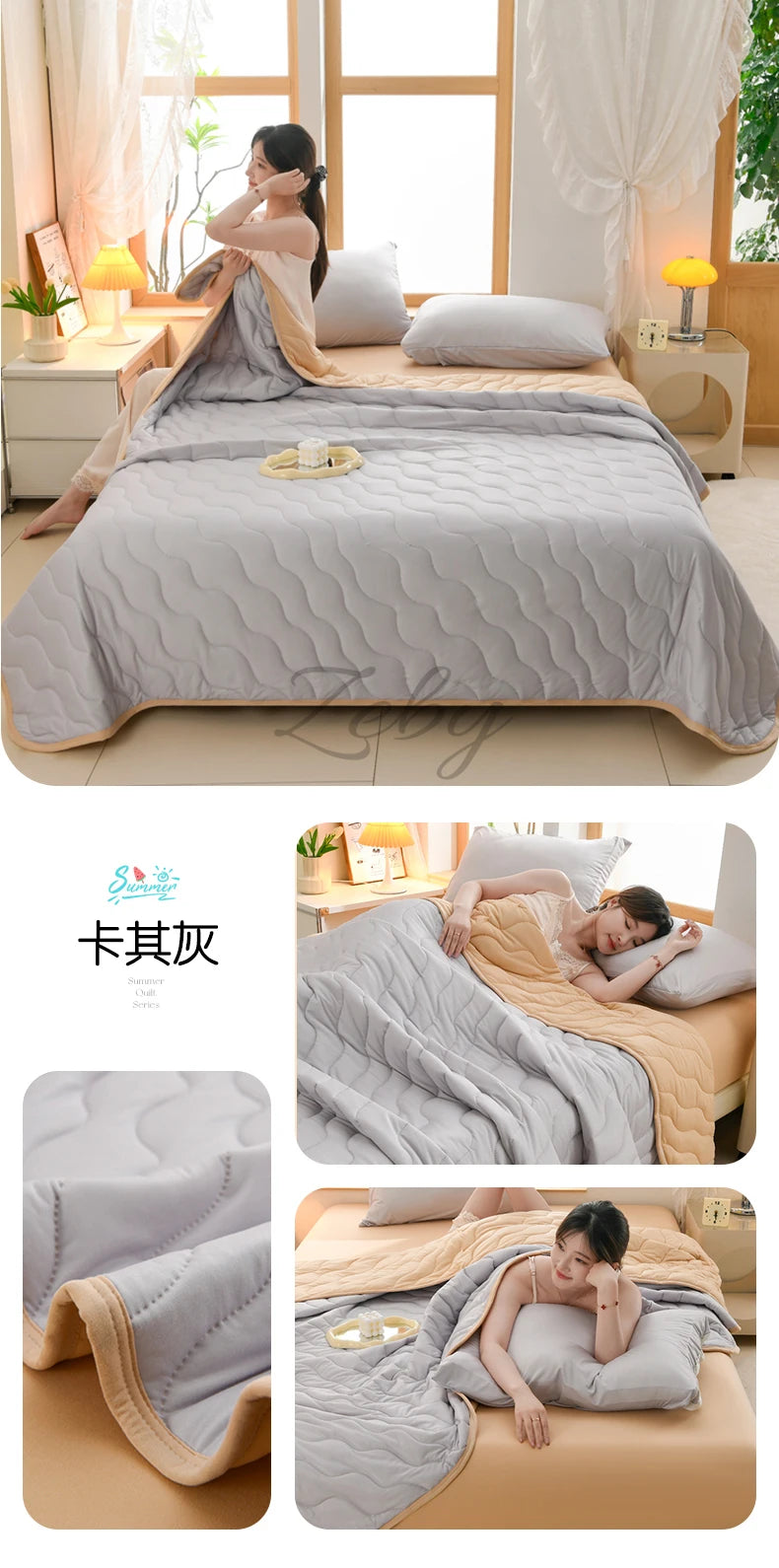 New Floral Print Spring Summer Quilt Soft Comfortable Quilted Quilts Single Double Blanket for Bed Comforter Knitted Thin Duvet