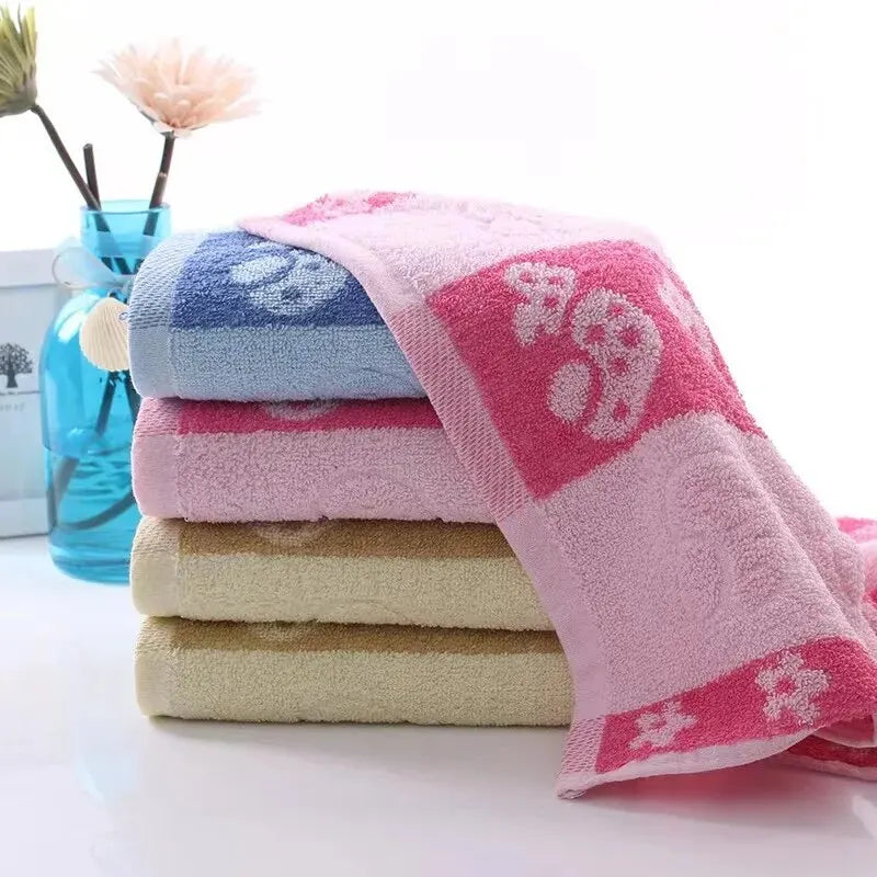 2pcs Cotton Towel Mushroom Style Absorbent Towel Quick Absorbent Soft Quick Dry Face Towel Bathroom Hotel Travel Supply