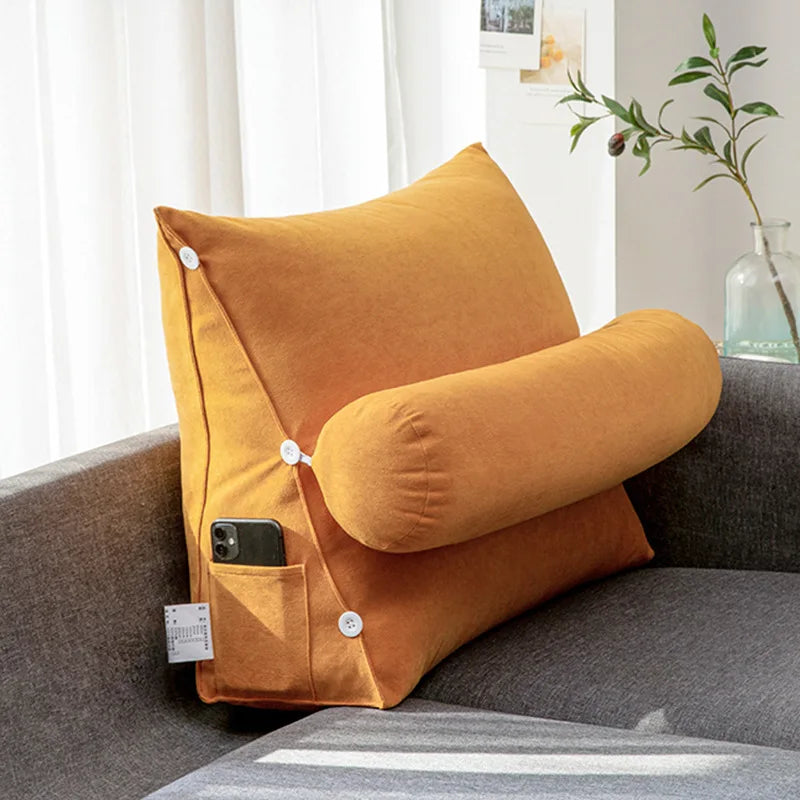 Sofa cushion, simple triangular cushion, pillow, living room backrest
