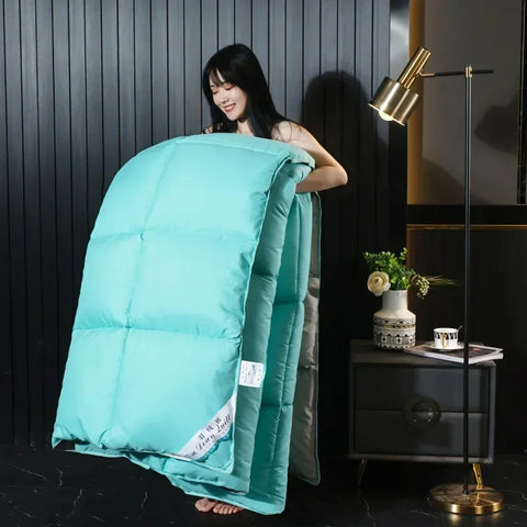 Anti-feather cloth 95 white goose down duvet silent winter quilt warm hotel gift quilt quilt core for home use