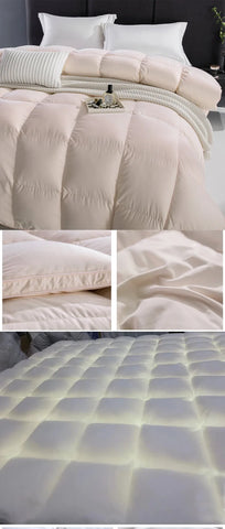 Winter Cotton Goose Down Quilt Five-Star Hotel Duvet Super Soft Fluffy Queen King Full Size Four Seasons Duvets Blanket 220x240