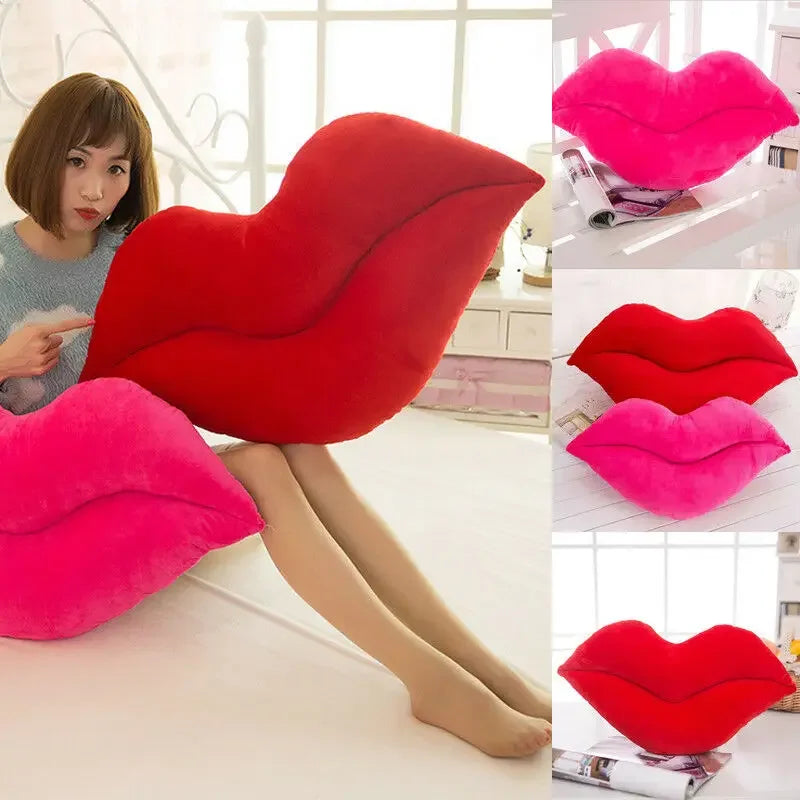 30 cm Creative Pink Red Lips Shape Plush 2020 Cushion Home Decorative Throw Pillow Sofa Waist Cushion DIY Home Decorations