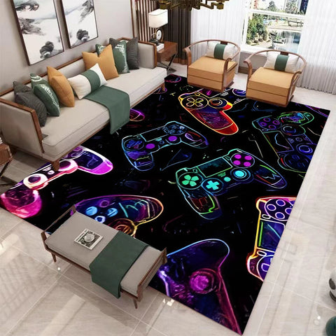 Gaming Rug for Boys Room Gamer Rug Carpet for Game Room Bedroom Decor Non-slip Machine Washab Mat Home Decoration Mats