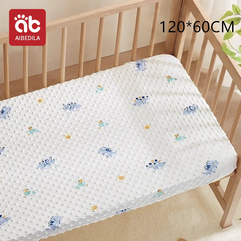 120x60cm Baby Crib Fitted Sheet For Newborn Soft Bed Cot Mattress Cover Boy Girl Toddler Bedding Allow Custom Make