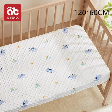 120x60cm Baby Crib Fitted Sheet For Newborn Soft Bed Cot Mattress Cover Boy Girl Toddler Bedding Allow Custom Make