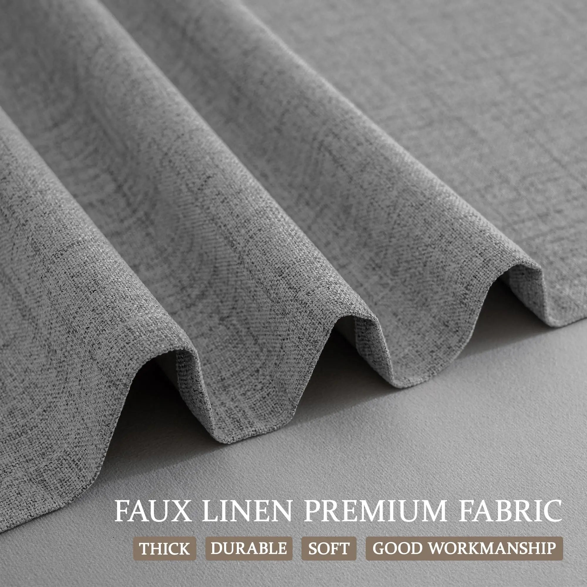 350m Height Custom Made 310CM Length 100% Blackout Living Room Curtains For Faux Linen High Ceiling Bedroom Window Curtain