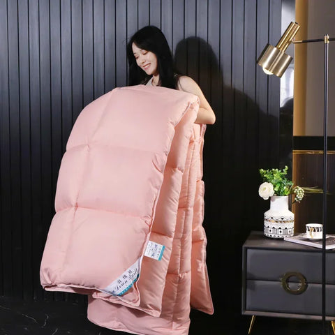 Anti-feather cloth 95 white goose down duvet silent winter quilt warm hotel gift quilt quilt core for home use