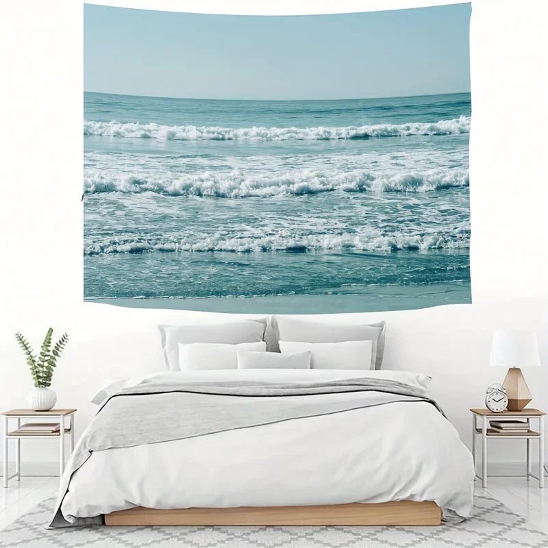 Wave Landscape Tapestry for Living Room, Bedroom, Dormitory Wall Decoration, Party, Valentine Birthday Gift Wall Hanging