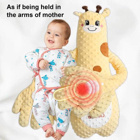 Baby Patting Pillow Baby Sleep Soothers with 3 Adjustable Modes Interactive Stuffed Animal Shape Cushion Cozy Companion for Car